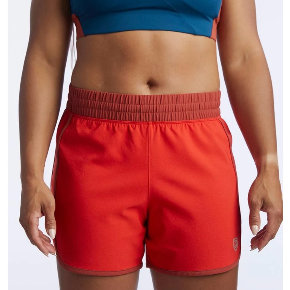 New Goal Five Indie Sport Shorts, Poppy/Cinnabar Color